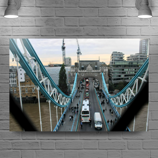 Canvas Art. Cityscapes & Landmarks. Tower Bridge Aerial View. London. England.