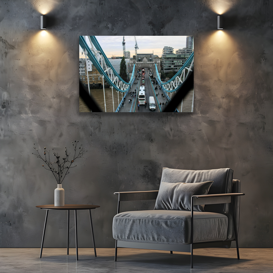 Canvas Art. Cityscapes & Landmarks. Tower Bridge Aerial View. London. England.