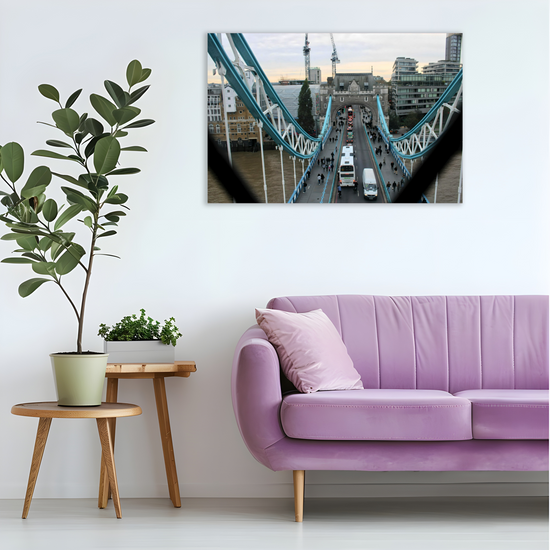 Canvas Art. Cityscapes & Landmarks. Tower Bridge Aerial View. London. England.
