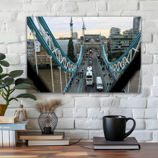 Canvas Art. Cityscapes & Landmarks. Tower Bridge Aerial View. London. England.