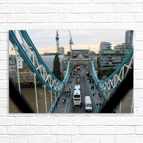 Canvas Art. Cityscapes & Landmarks. Tower Bridge Aerial View. London. England.
