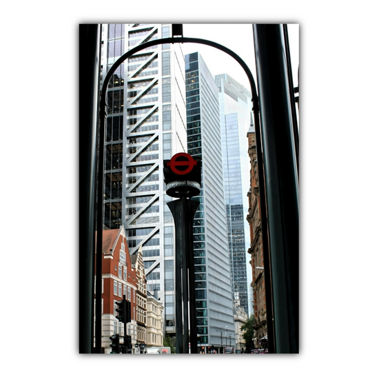 Canvas Art. Cityscapes & Landmarks. Liverpool Street Tube Station. London. England.
