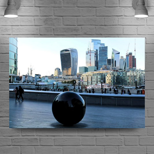 Canvas Art. Cityscapes & Landmarks. London Skyscrapers. The Cheese Grater  & The Walkie Talkie. London. England.