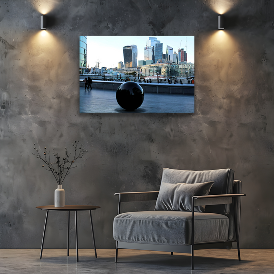 Canvas Art. Cityscapes & Landmarks. London Skyscrapers. The Cheese Grater  & The Walkie Talkie. London. England.