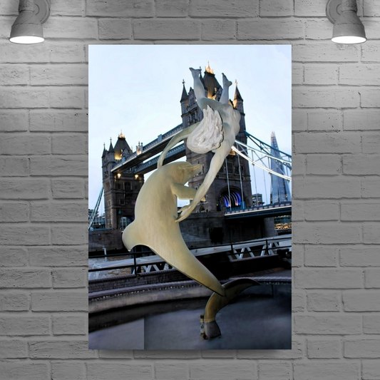 Canvas Art. Cityscapes & Landmarks. Tower Bridge. The Shard. London. England.