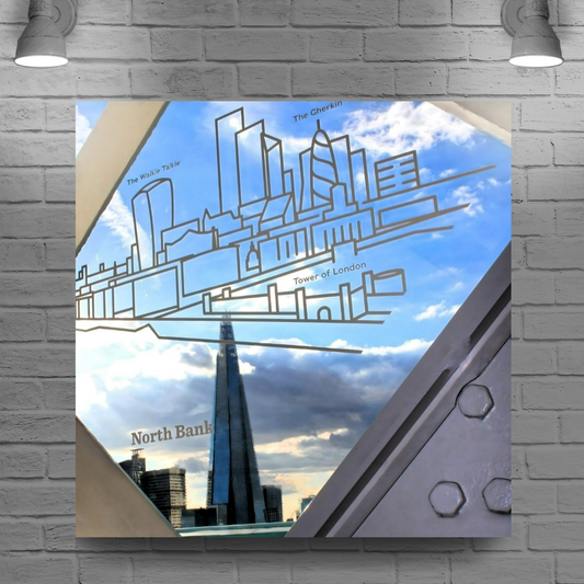 Canvas Art. Cityscapes & Landmarks. Tower Bridge Glass Floor. The Shard. London. England.