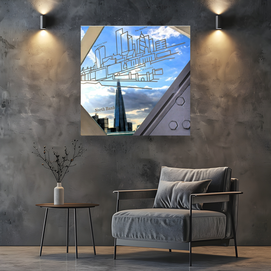 Canvas Art. Cityscapes & Landmarks. Tower Bridge Glass Floor. The Shard. London. England.