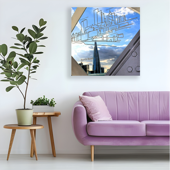 Canvas Art. Cityscapes & Landmarks. Tower Bridge Glass Floor. The Shard. London. England.