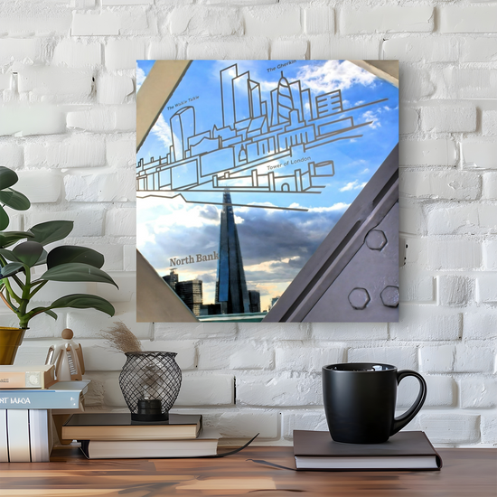 Canvas Art. Cityscapes & Landmarks. Tower Bridge Glass Floor. The Shard. London. England.
