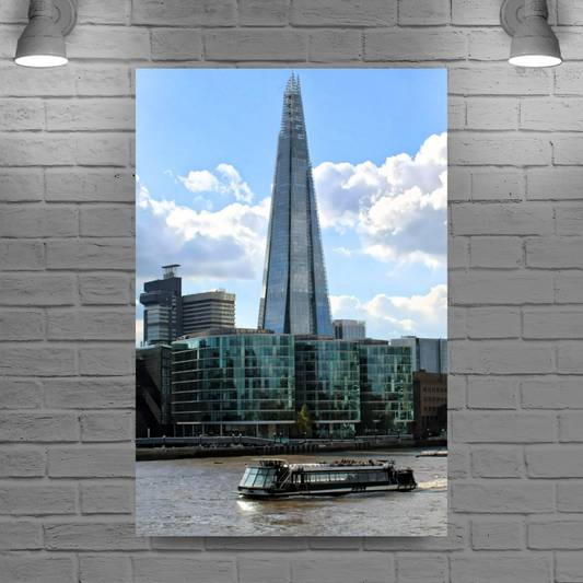 Canvas Art. Cityscapes & Landmarks. The Shard. River Thames. London.  England.
