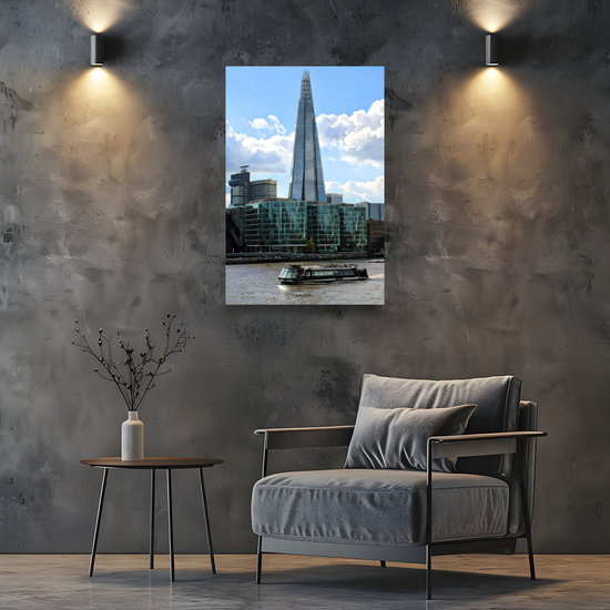 Canvas Art. Cityscapes & Landmarks. The Shard. River Thames. London.  England.
