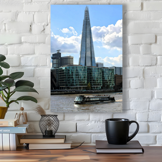 Canvas Art. Cityscapes & Landmarks. The Shard. River Thames. London.  England.