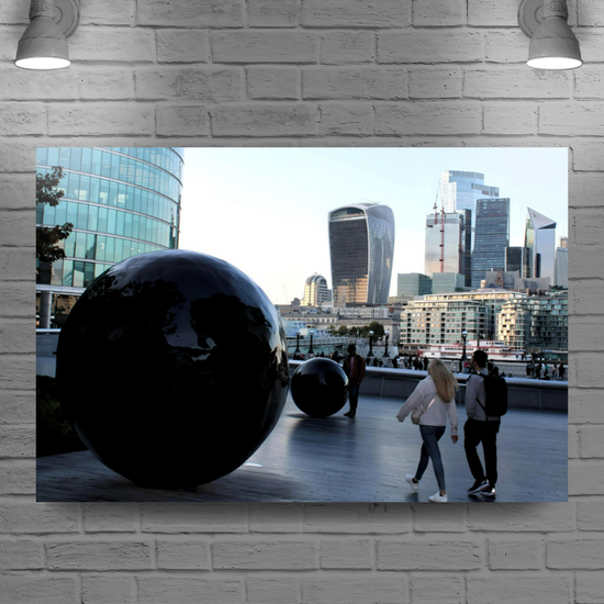 Canvas Art. Cityscapes & Landscapes. London Skyscrapers. The Cheese Grater  & The Walkie Talkie. London. England.