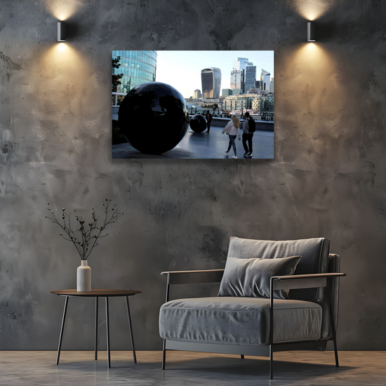 Canvas Art. Cityscapes & Landscapes. London Skyscrapers. The Cheese Grater  & The Walkie Talkie. London. England.