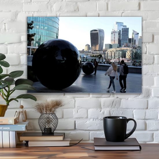 Canvas Art. Cityscapes & Landscapes. London Skyscrapers. The Cheese Grater  & The Walkie Talkie. London. England.