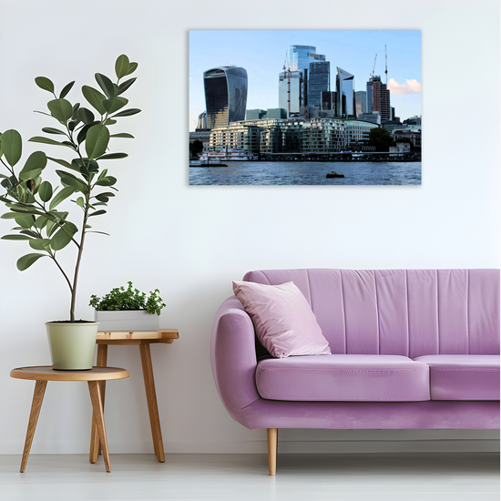 Giclée Mounted Wall Art Prints. The Cheesegrater  & The  Walkie Talkie. London Skyscrapers. England.