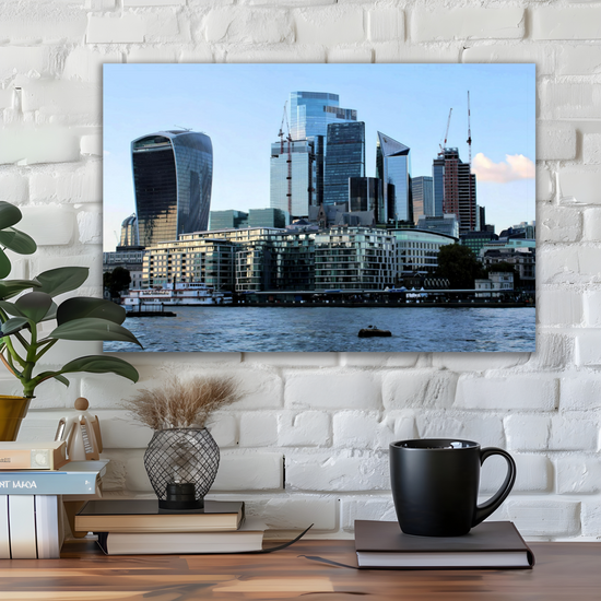 Giclée Mounted Wall Art Prints. The Cheesegrater  & The  Walkie Talkie. London Skyscrapers. England.