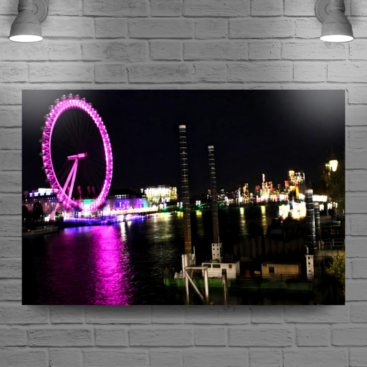Canvas Art. Cityscapes & Landmarks. London Eye. England.