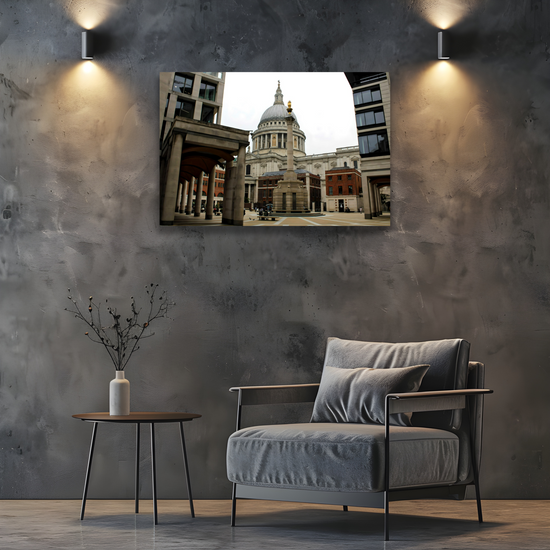 Giclée Mounted Wall Art Prints. St. Paul's Cathedral. Paternoster Square. London. England.