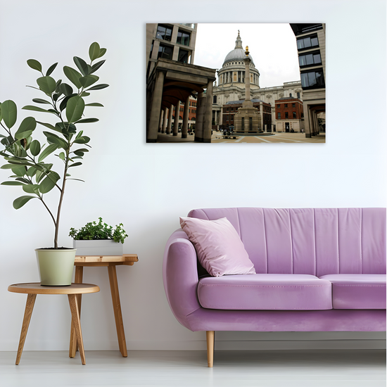 Giclée Mounted Wall Art Prints. St. Paul's Cathedral. Paternoster Square. London. England.
