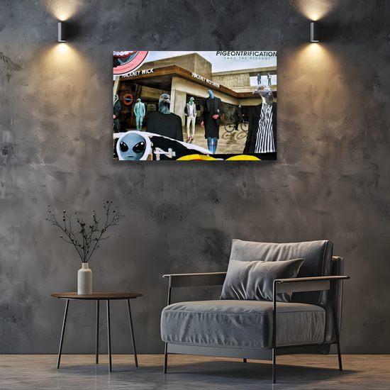 Giclée Mounted Wall Art Prints. Hackney Wick. London. England.