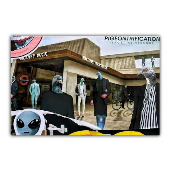 Giclée Mounted Wall Art Prints. Hackney Wick. London. England.