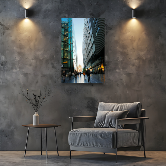 Canvas Art. Cityscapes & Landmarks. Tower Bridge. Beneath The Skyscrapers. London. England.