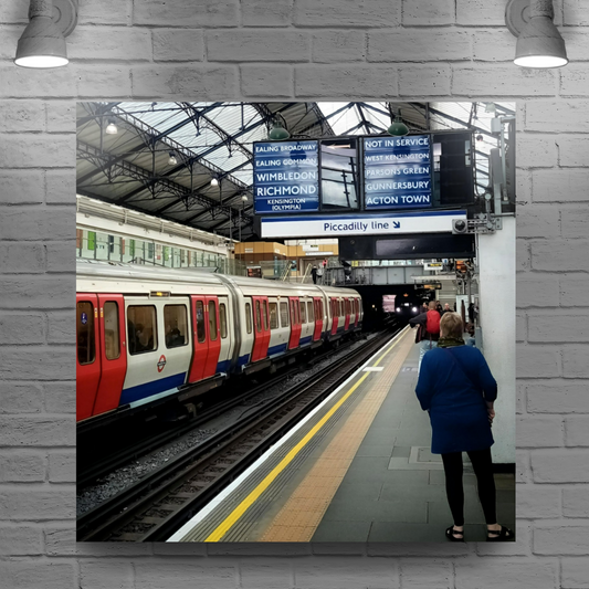 Canvas Art. Cityscapes & Landmarks. Earls Court Tube Station. London. England.