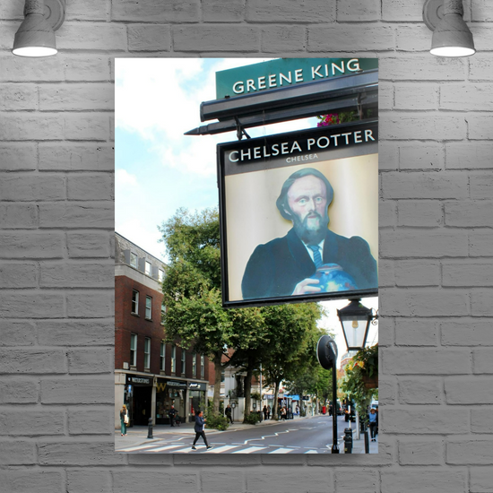 Canvas Art. Cityscapes & Landmarks. Kings Road. Chelsea. London. England.