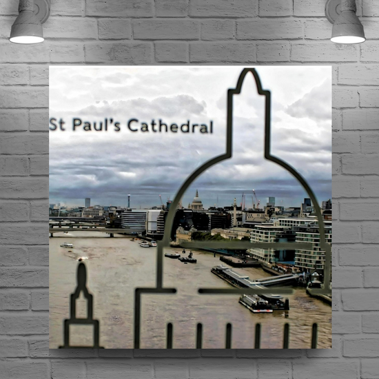 Giclée Mounted Wall Art Prints. Tower Bridge Glass Floor. London. England.