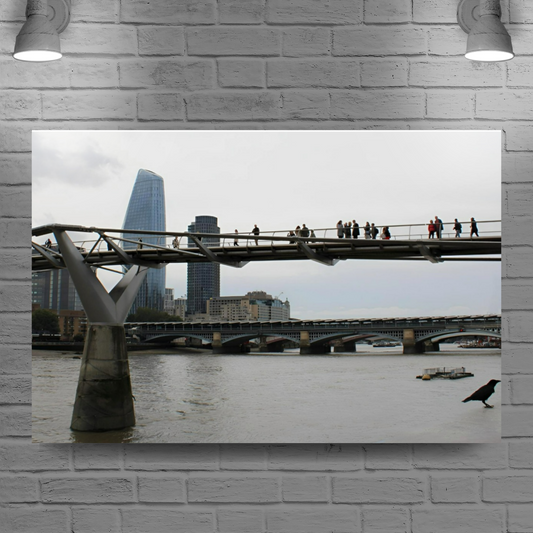 Canvas Art. Cityscapes & Landmarks. Millennium Bridge. London. England.