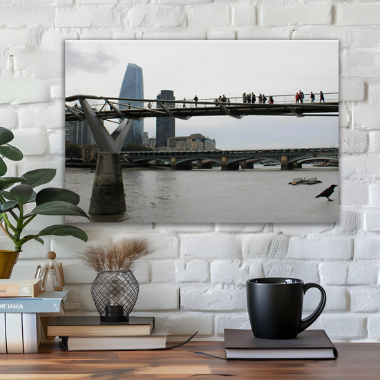 Giclée Mounted Wall Art Prints. Millennium Bridge. London. England.