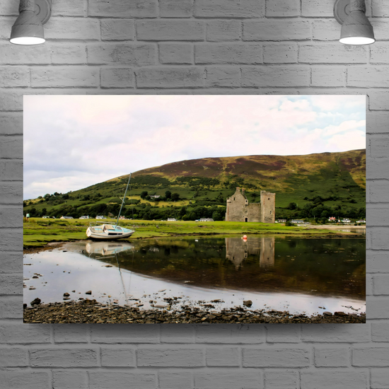 Canvas Art. Scottish Landscapes & Landmarks. Lochranza Castle. Isle of Arran. Scotland.