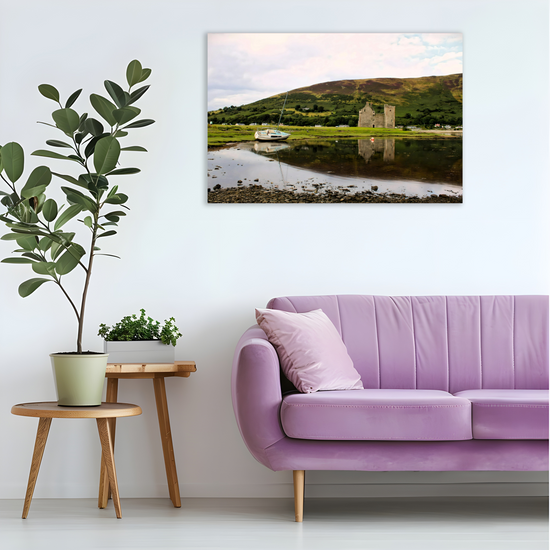 Canvas Art. Scottish Landscapes & Landmarks. Lochranza Castle. Isle of Arran. Scotland.