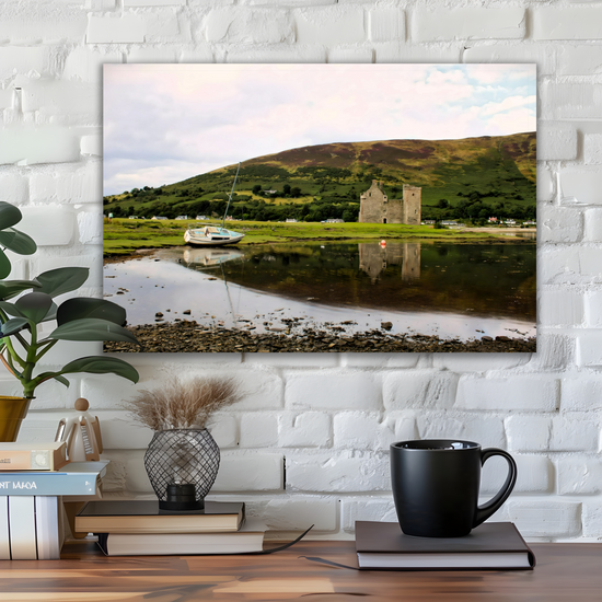 Canvas Art. Scottish Landscapes & Landmarks. Lochranza Castle. Isle of Arran. Scotland.