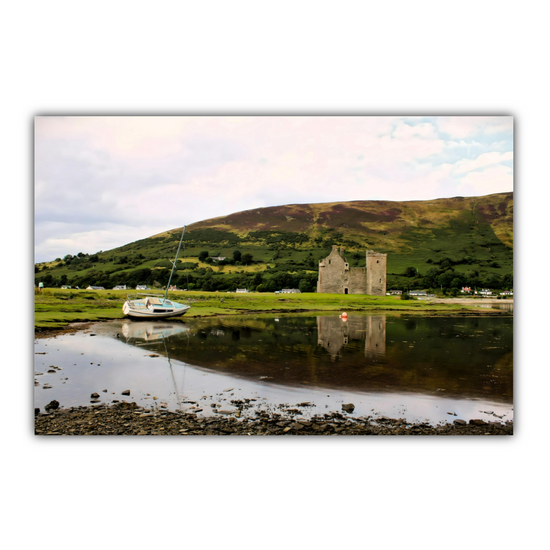 Canvas Art. Scottish Landscapes & Landmarks. Lochranza Castle. Isle of Arran. Scotland.