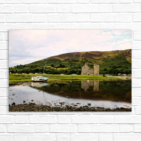 Canvas Art. Scottish Landscapes & Landmarks. Lochranza Castle. Isle of Arran. Scotland.
