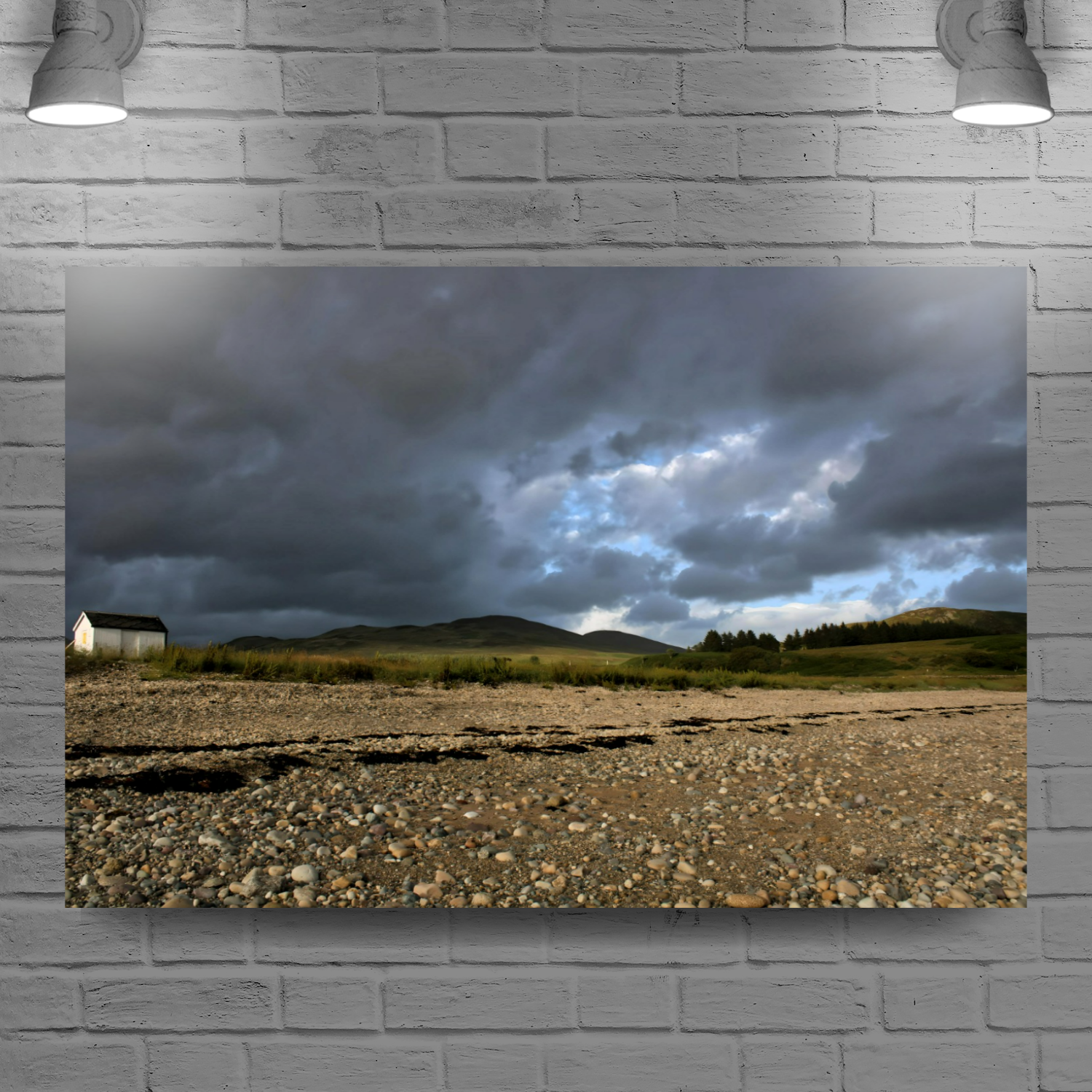 Prinmill Collection Logo Giclée Mounted Wall Art Prints. Pirnmill & Imachar. Isle of Arran. Sco ...