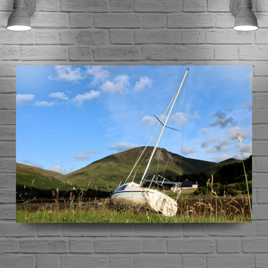 Canvas Art. Scottish Landscapes & Seascapes. Lochranza. Isle of Arran. Scotland.