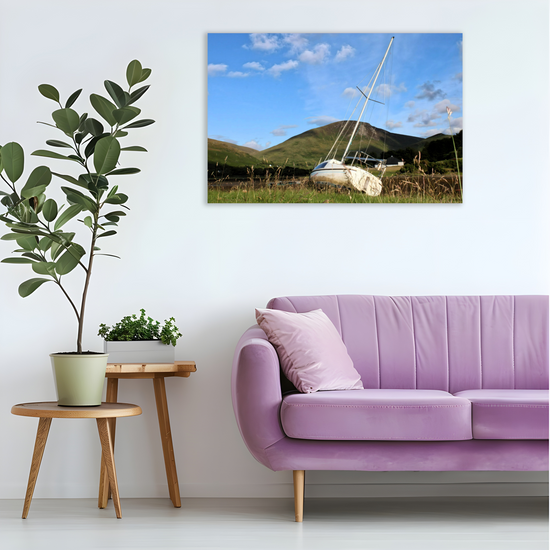 Canvas Art. Scottish Landscapes & Seascapes. Lochranza. Isle of Arran. Scotland.