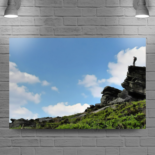 Canvas Art. English  Landscapes & Riverscapes. Bamford Edge. Peak District National Park. England.