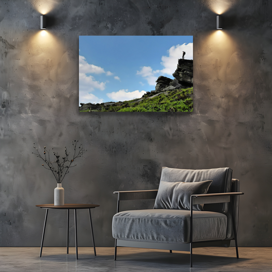 Canvas Art. English  Landscapes & Riverscapes. Bamford Edge. Peak District National Park. England.