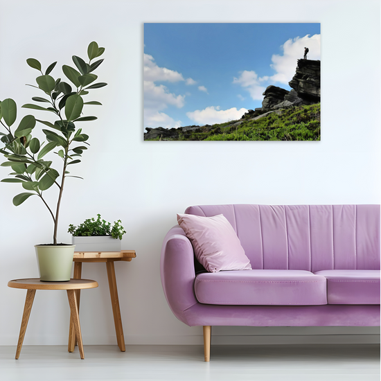Canvas Art. English  Landscapes & Riverscapes. Bamford Edge. Peak District National Park. England.