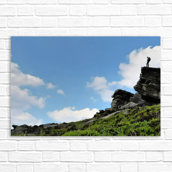 Canvas Art. English  Landscapes & Riverscapes. Bamford Edge. Peak District National Park. England.