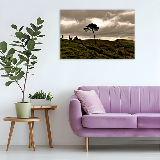 Canvas Art. English Landscapes & Riverscapes. Mam Tor. Peak District National Park. England.