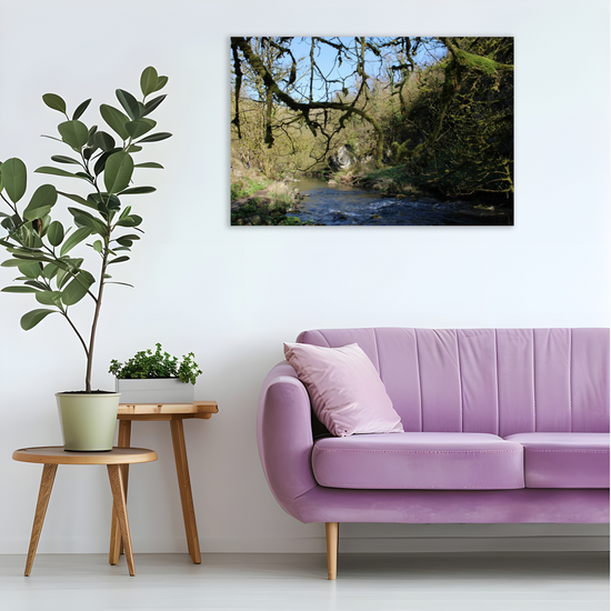 Canvas Art. English Landscapes & Riverscapes. Chee Dale Nature Reserve. Peak District National Park. England.