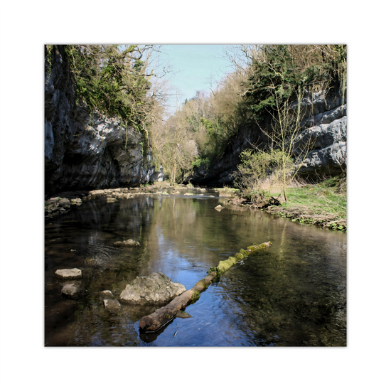 Canvas Art. English Landscapes & Riverscapes. Chee Dale Nature Reserve. Peak District National Park. England.