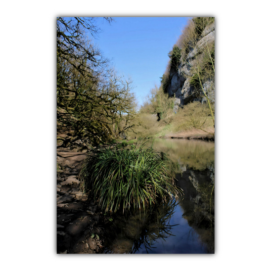 Canvas Arts. English Landscapes & Riverscapes. Chee Dale Nature Reserve. Peak District National Park. England.