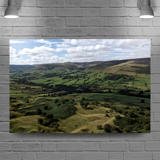 Canvas Art. English Landscapes & Riverscapes. Mam Tor. Peak District National Park. England.