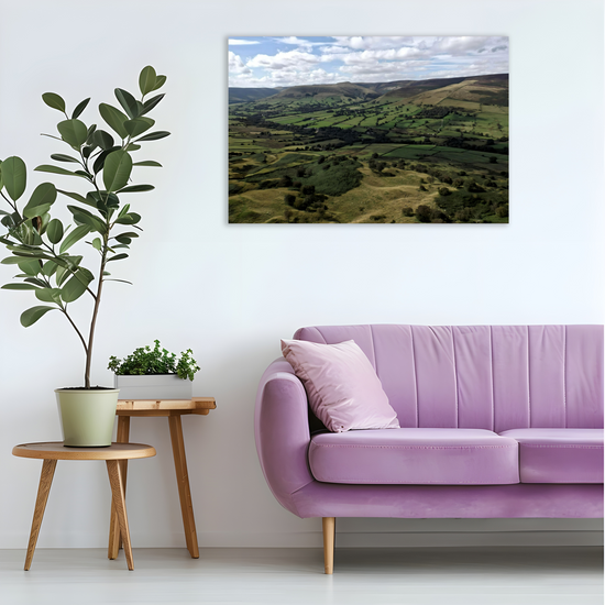 Canvas Art. English Landscapes & Riverscapes. Mam Tor. Peak District National Park. England.